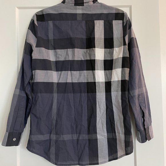Burberry Brit Button Down BLUE Nova Check (Women) S - Picture 4 of 6